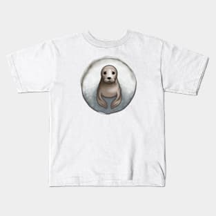 Cute Seal Drawing Kids T-Shirt